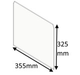JMES04026- HUNTER SUPPLIED - GLASS PANEL 355mm X 325mm |  Allure 4